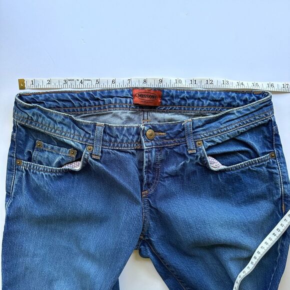 Vintage 1990s Missoni Cropped Boyfriend Jeans 42 IT 6 US - Picture 13 of 15